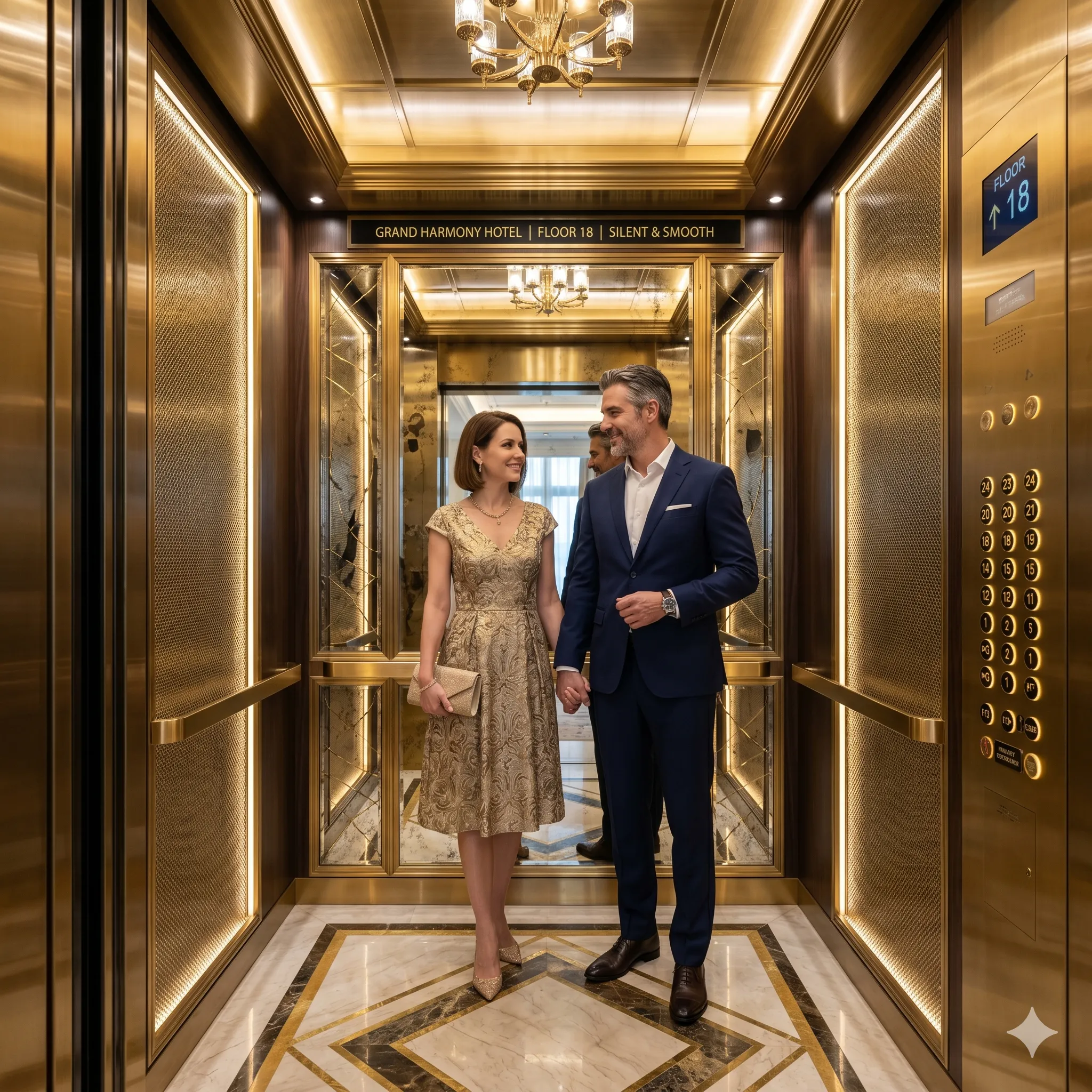 Gearless Elevator for Hotel